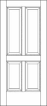 Four Panel Exterior Door