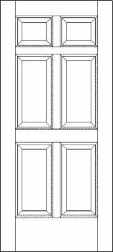 Six Panel Exterior Door
